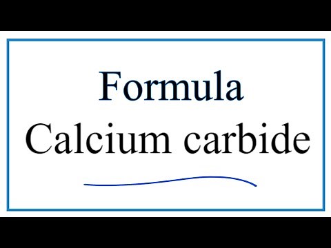How to Write the Formula for Calcium carbide