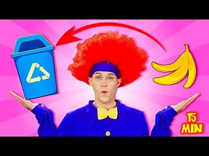 Waste Recycling Song ♻ + More | Nursery Rhymes & Kids Songs | Dominoki