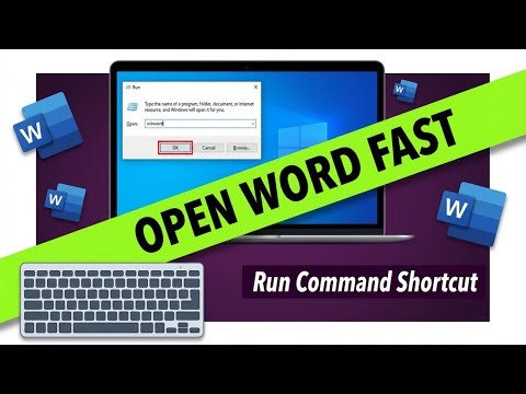How to open Microsoft word using run command