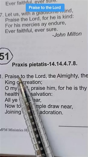 Praise to the Lord - Daily Devotional Hymn