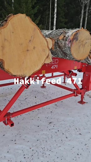 56K views · 225 reactions | The Hakkifeed 471 feed table is equipped with two strong transfer chains. Two transfer rollers ensure effortless lateral transfer of logs to the infeed conveyor of the firewood processor. The HakkiFeed 471 feed table can be extended with 2 m extensions up to a total length of 6 m (19’8″). | Hakki Pilke - Official | Facebook