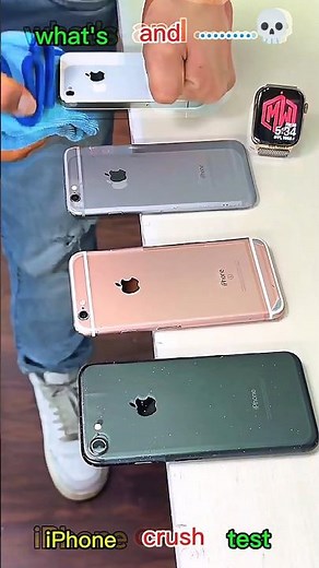 📱💥 iPhone 4 vs iPhone 6 vs iPhone 6s vs iPhone 7 – Ultimate Durability Test! 🔨🔥 #apple