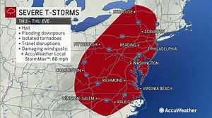 East Coast faces severe weather threats amid rising temperatures