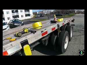 Tips for new flatbed operators and putting straps on trailer winches!