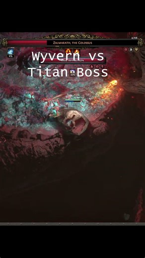 Wyvern Vs Titan boss #poe2 #gaming