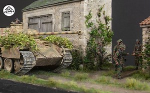 【军事模型】1944年11月 豹式坦克 A型后期型场景模型 by CW Modelling