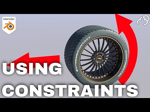 Blender How to make a Tire Roll - Tutorial Constraints