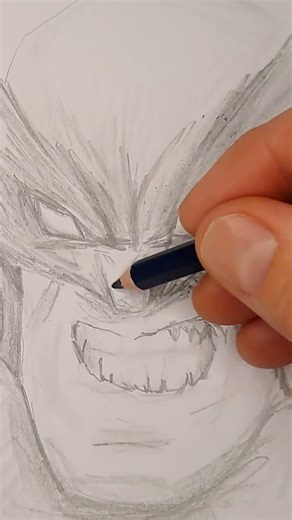 Wolverine time lapse. #art #drawing