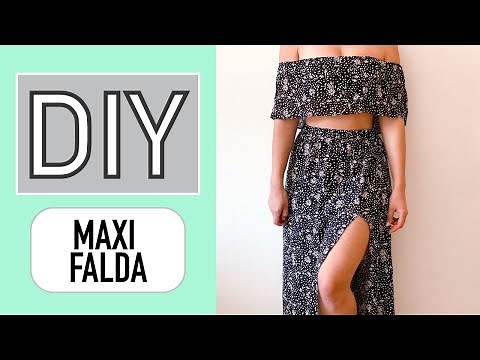 Cómo hacer una falda Larga | Patrón de Costura Maxi Falda