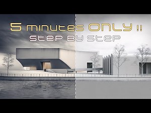 How To Post Production In 5 Minutes in Photoshop | Architectural Post Production | Must Watch!