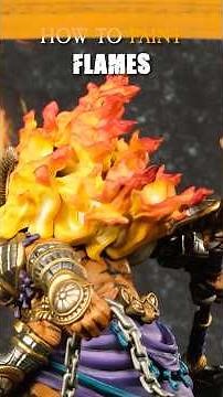 How to paint FLAMES 🔥🔥🔥 #warhammerarmypainters #paintingminiatures #miniature