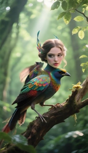 Magical Bird With a Virtual Head 🐦✨ | #ai #shortvideo #viral #viral #virtual #trending #birds