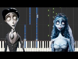 Tim Burton's Corpse Bride - 'The Piano Duet' - Piano Tutorial