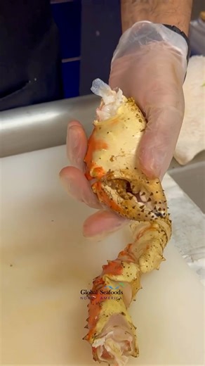 Cracking a king crab claw the right way is all about control and...