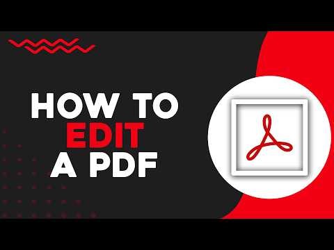 How To Edit a PDF Adobe Acrobat (Easiest Way)