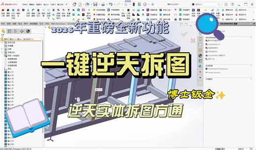 2026 重磅更新！钣金人必看！全新方通拆图，效率直接拉满~