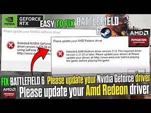 How to Fix Battlefield 6 🛠️ Update NVIDIA GeForce | AMD Radeon Driver Error Crashing & Black Screen