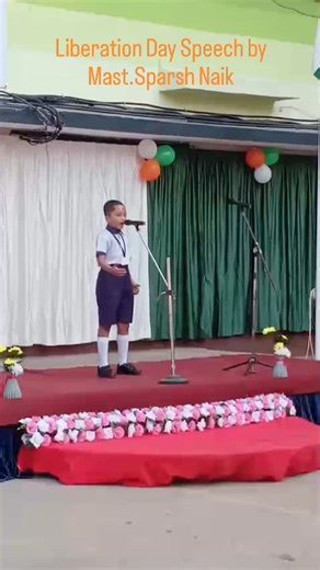 People's on Instagram: "Liberation Day Primary Section Speech on Freedom given by Mast.Sparsh Naik"
