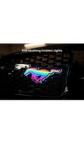 Mustang Front Emblem Lights: RGB Chasing Modes