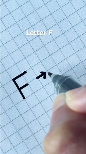 How to write Letter F in Cursive