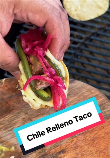 Chile relleno taco - #forkit #carneasada #chilerelleno | Chile relleno