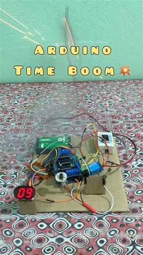 Diy ! Amazing Arduino 7Segment Display Relay Sensor Time Boom Project #scienceproject
