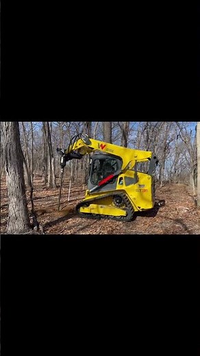 Wacker Neuson ST31 digging 10ft holes💪 #wackerneuson #Equipment #centralillinois #skidsteer