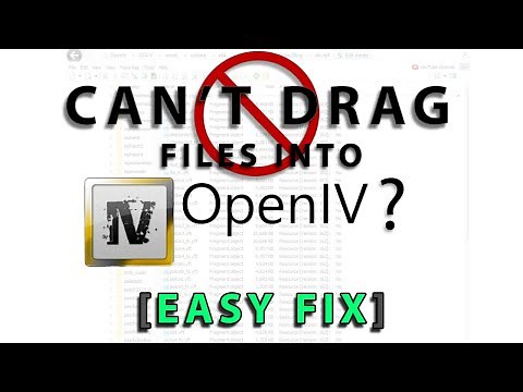 OpenIV Can't Drag and Drop Files?: Red Circle Error [SOLVED]