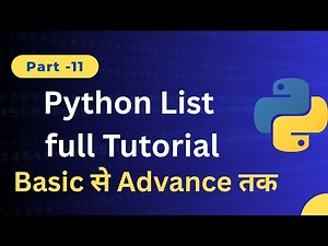 List in Python Programming with Examples | Python List Explained for Beginners in Hindi