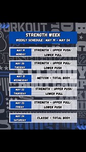 Strength week is back 💪 Prepare for some powerful sessions designed to elevate your strength and endurance. Check out the schedule – let’s motivate each other and crush these workouts! | Fort Worth Fit Body Boot Camp