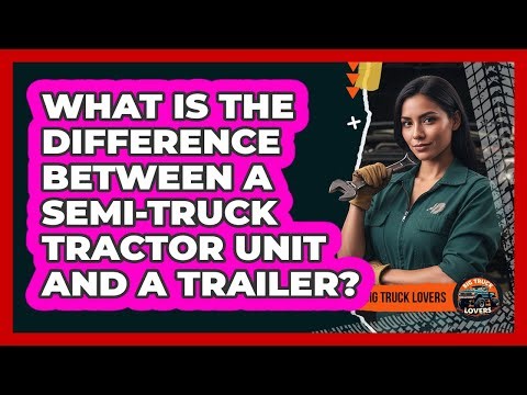 What Is The Difference Between A Semi-truck Tractor Unit And A Trailer? - Big Truck Lovers