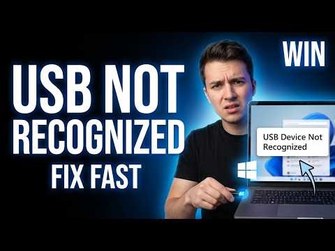 Fix USB Device Not Recognized Error in Windows | Step-by-Step Guide