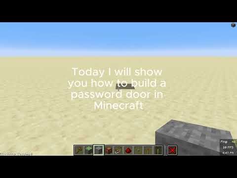 How to make a password door in Minecraft