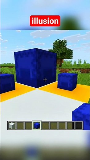 Title: Mind-Blowing Minecraft Illusion Build! #minecraft #shorts