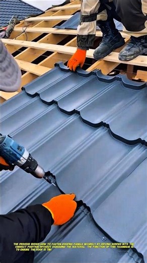 Smart Roofing Screw Installation Technique on Metal Sheets.