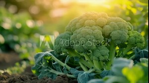 Growing broccoli vegetable cultivation, organic farming gardening