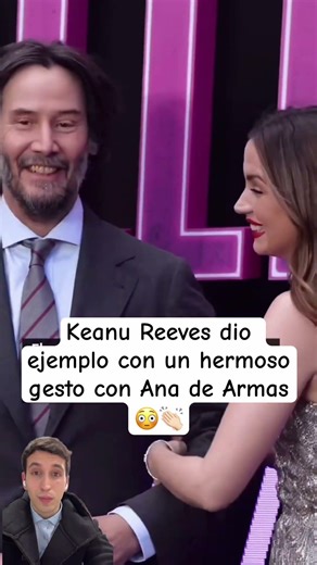 Hollywood actor without ego setting an example #keanureeves #hollywood #anadearmas