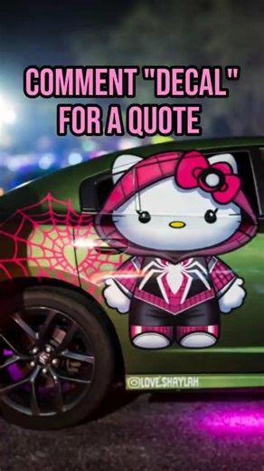 The Most Satisfying Hello Kitty Car Wrap You'll See