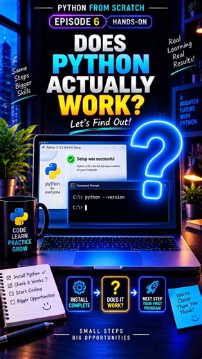 How to Check If Python Is Installed 🐍 | python –version | Beginners #6