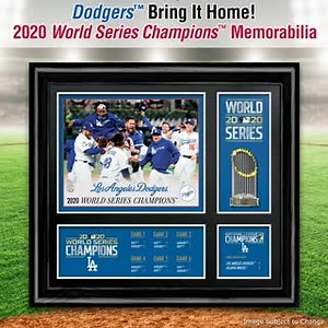 Dodgers™ win, Dodgers™ win! Don't miss this chance to claim your piece of baseball history. Click this link to shop now: https://bit.ly/2Tzq0EJ | The Bradford Exchange