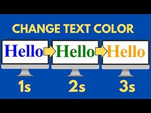 Create Color Changing Text With JavaScript and HTML | Explained #javascript