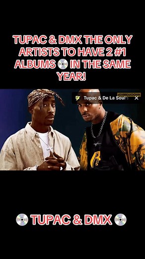15K views · 525 reactions | TUPAC & DMX THE ONLY ARTISTS TO HAVE 2 #1 ALBUMS  IN THE SAME YEAR! #tupac #dmx #cd #album | Nappyvereen/Versuhtyle Fools aka BUFF BLACK | Facebook