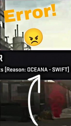 Error in warzone OCEANA SWIFT * how to solve it. ! #warzone