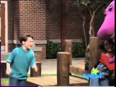 Barney comes to life (Stop, Look and Be Safe!)