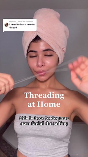 Replying to @__lenaa.m I’ve been threading for years! It just takes a lot of practice, but you can do it too🤍 #threading #howtothread #howtothreadhair #upperlipthreading #facialhairremoval #facialhairthreading #facialhairremovalforwomen #threading101 #hairremoval #beautymaintenance #browthreading #upperliphairremoval #skincaretiktok #hairremoval