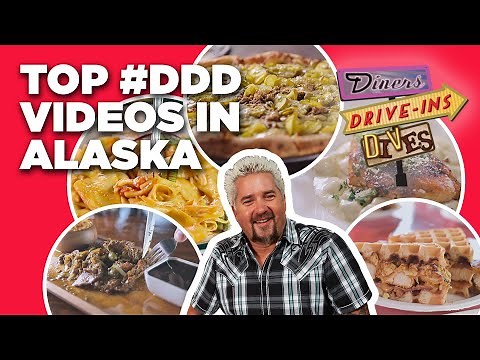 Top 5 #DDD Videos in Alaska with Guy Fieri | Diners, Drive-Ins and Dives | Food Network