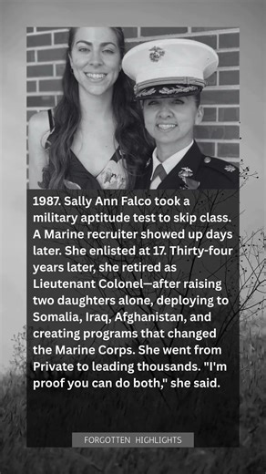 Lt. Col. Sally Falco: From Skipping Class at 17 to 34-Year Marine Corps Career as Single Mom