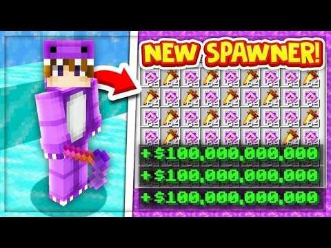 NEW MONEY FARM UPGRADE on NEW SKYBLOCK MAP! | New Minecraft SKYBLOCK SERVER