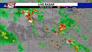 3.9K views · 42 reactions | ⛈ Monday, 5:12 PM Radar Update from KSAT Meteorologist Sarah Spivey Heavy rains have around the San Antonio metro area, especially north of 1604 and near Kerrville. A quick 1 to 2 inches of rain is possible. These storms are slowly pushing south. Meanwhile, storms are producing gusty winds of up to 40mph near Del Rio. For live radar: https://www.ksat.com/weather/2019/09/20/live-doppler-radar/ | KSAT 12 & KSAT.com | Facebook