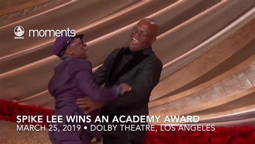 #MorehouseMoments - Spike Lee wins an Academy Award for Best Adapted Screenplay. March 25, 2019 After five nominations, a student Oscar win and an honorary Academy Award on his bookshelf, Spike Lee ’79 won an Oscar for Best Adapted Screenplay for his film ‘BlacKkKlansman’. In an amazing moment of Morehouse brotherhood, Lee’s name was read by his dear friend, longtime creative collaborator and fellow Morehouse alum Samuel L. Jackson ’72. Jackson’s response ‘Da ‘House’ was one of the most memorabl